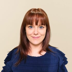 Australian voice narrator Bree Home with a warm, approachable expression, professional headshot for audiobook and narration work.